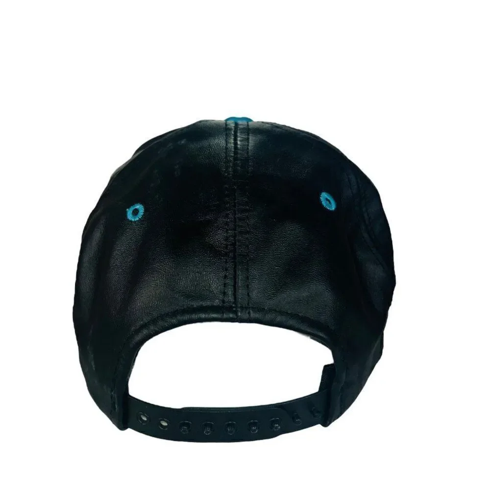 Vintage Modern Carolina‎ Panthers 90's Leather Snapback Hat OS